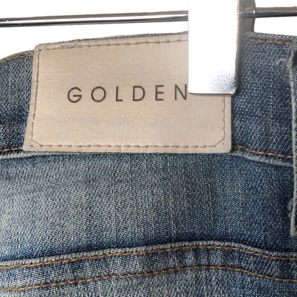 GOLDEN DENIM distressed skinny ankle zip 30 - Picture 7 of 10